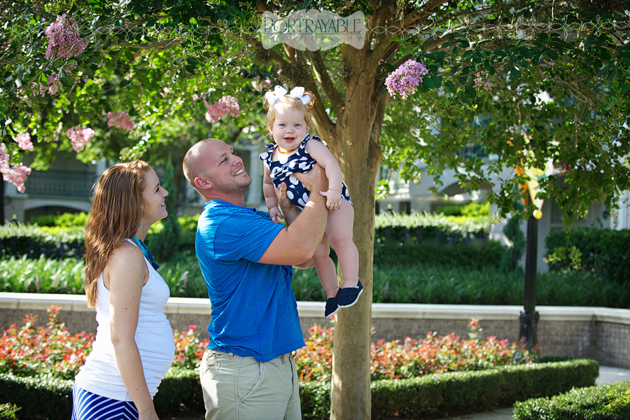 family portrait session at disney on vacation