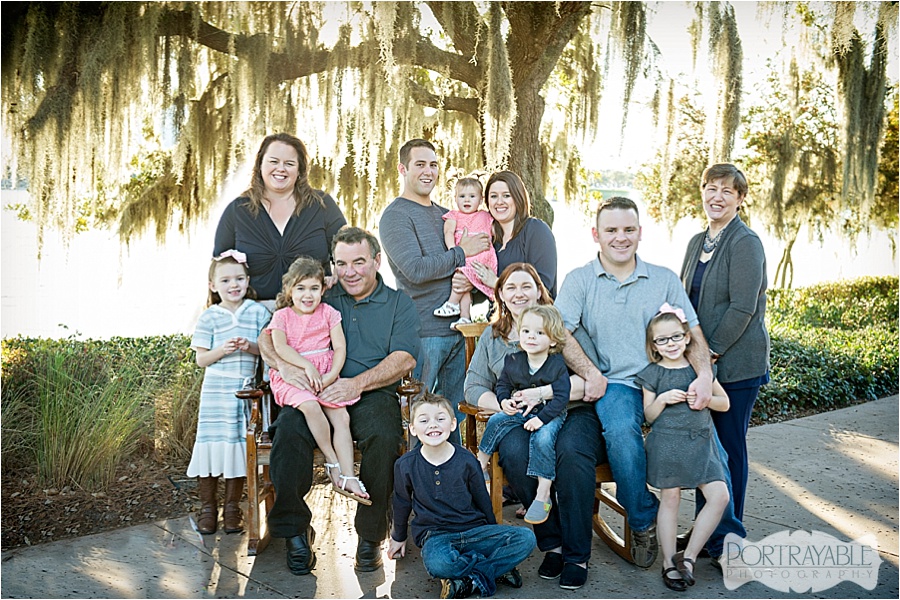 extended family portrait photographer in orlando florida