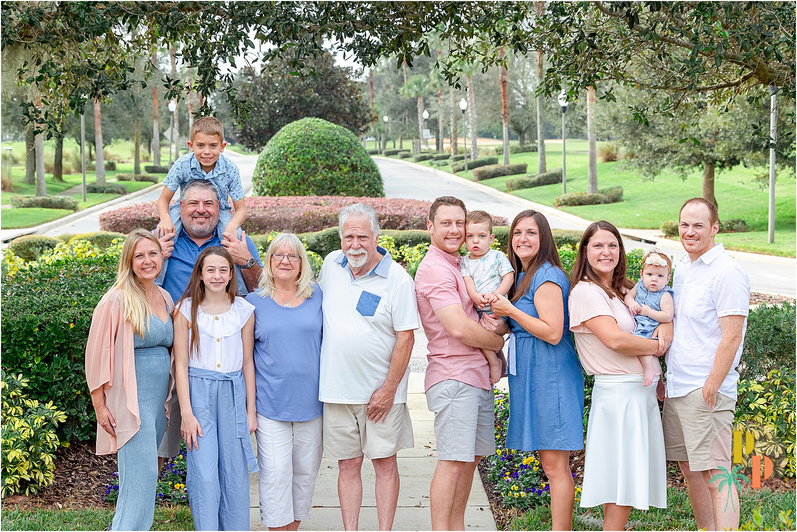 Extended family portraits in Championsgate FL