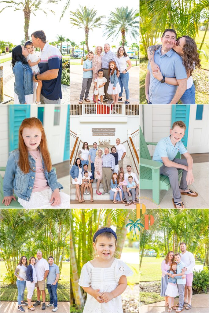 A captivating image capturing the love and connection of a family, framed by the golden hues of the setting sun at Disney's Margaritaville Orlando Resort.