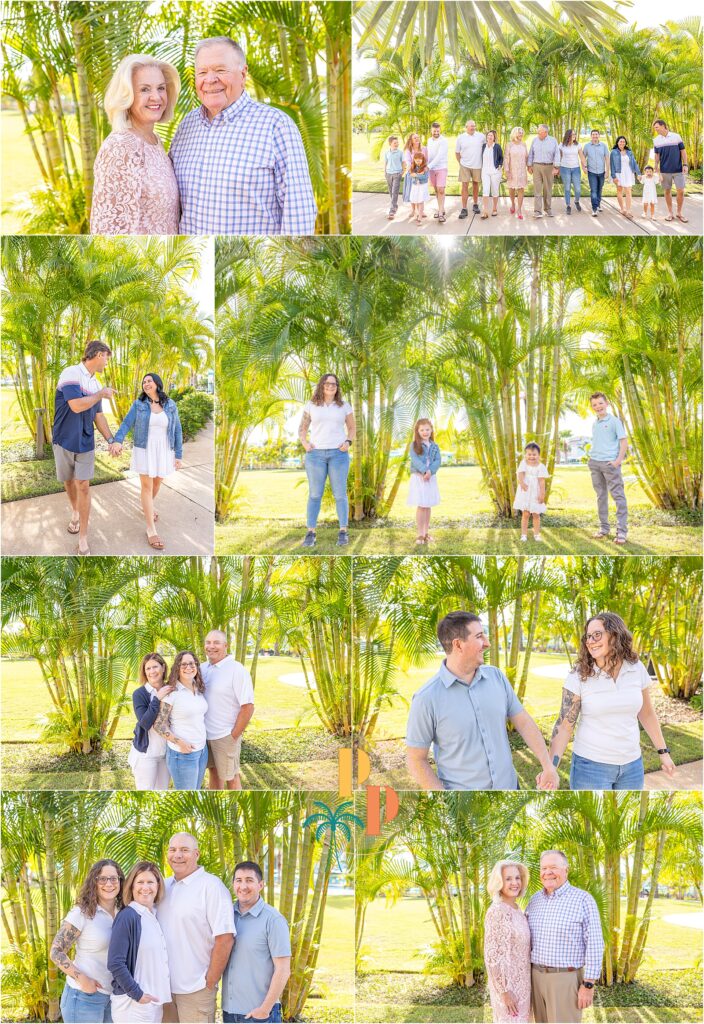 An enchanting family portrait set against the iconic Margaritaville signage, where the warmth of family ties meets the lively spirit of the resort.
