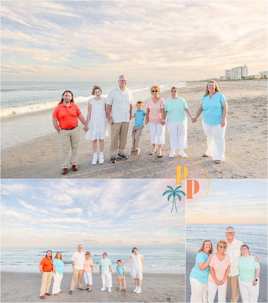 Candid family embrace on Cocoa Beach captured by skilled Cocoa Beach Family Photographer, showcasing genuine connection against the coastal backdrop of Lori Wilson Park.