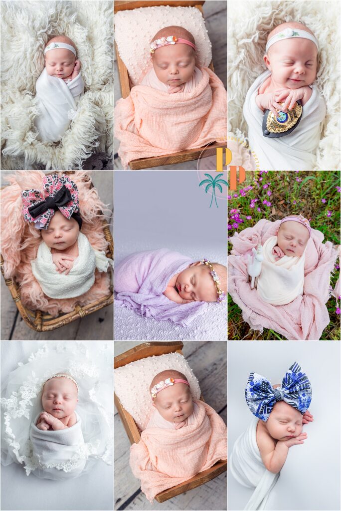 Captivating image of a newborn's profile bathed in soft natural light, a stunning creation by Winter Garden, FL Newborn Photographer, showcasing the artistry of newborn photography.