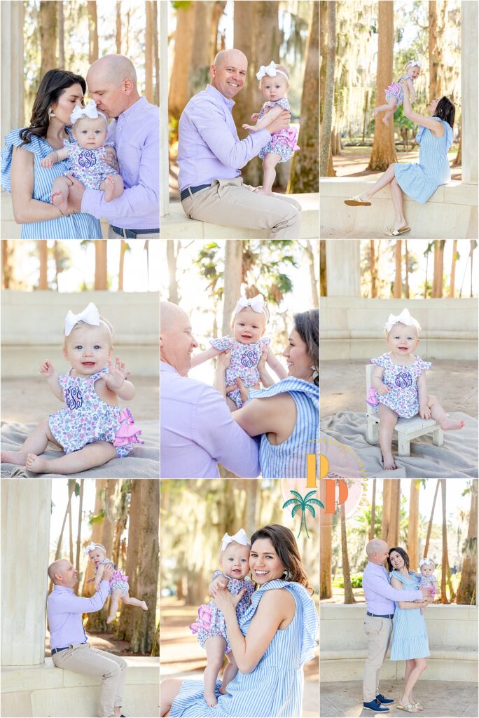 Witness the magic of family life unfold in the stunning landscapes of Kraft Azalea Park. Our outdoor family photography session in Orlando showcases the natural beauty of the surroundings, blending seamlessly with the authentic joy radiating from this delightful family portrait.