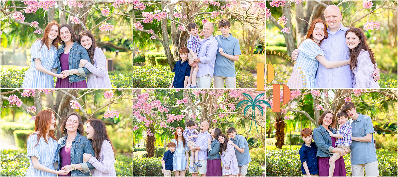 Group family photo in ChampionsGate, professionally taken by a skilled family photographer, capturing the unity and love among family members.
