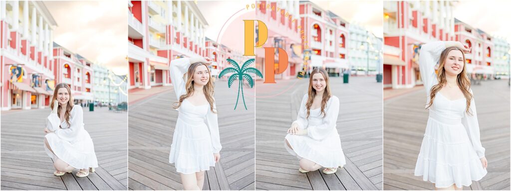 Capturing the joy and excitement of senior year against the iconic arches of Disney's BoardWalk Resort.