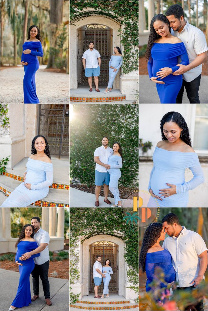 "Orlando photographer specializes in maternity portraits, capturing the beauty of pregnancy with a natural outdoor backdrop."