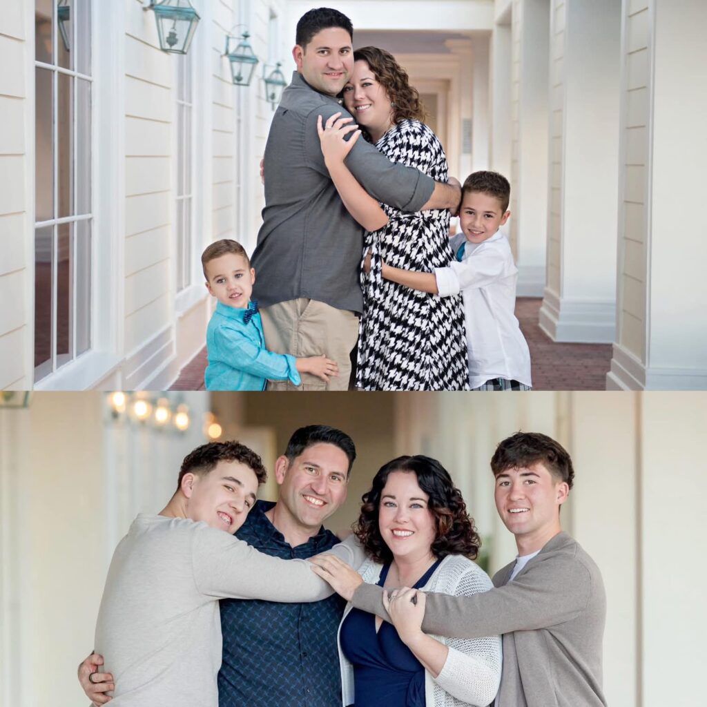 Timeless Family Photo at Disney’s BoardWalk Resort