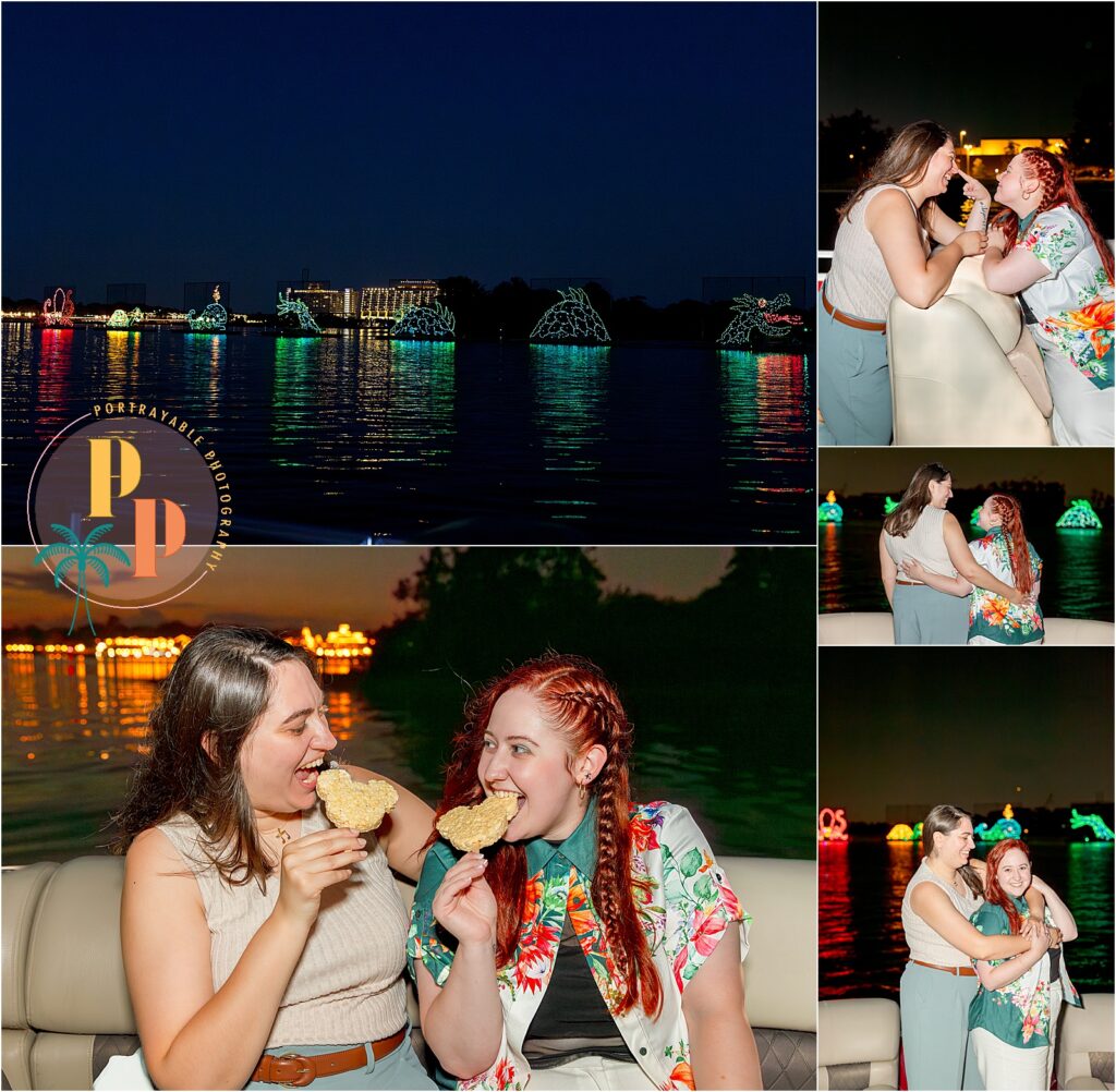 Surprise engagement on Disney cruise captured by Orlando proposal photographer