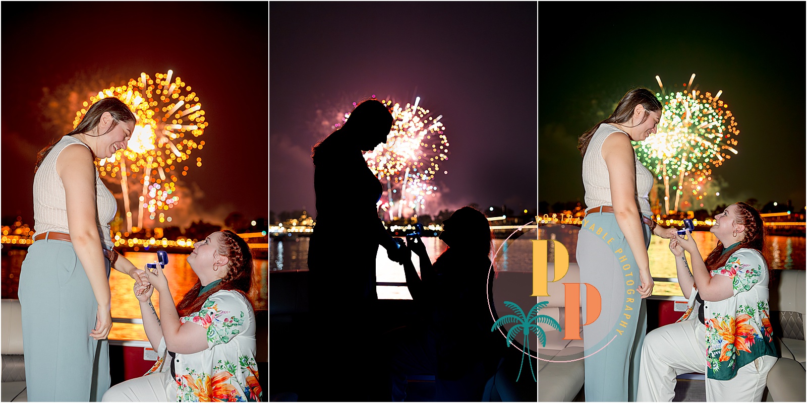 Double proposal on Disney cruise Orlando proposal photographer