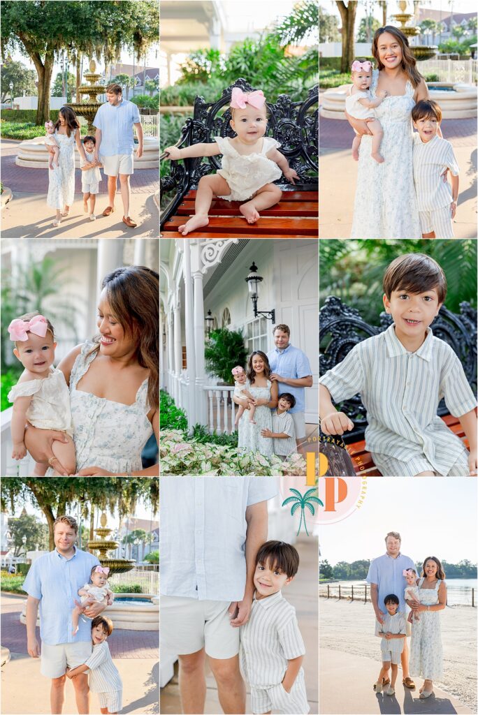Disney Grand Floridian family photographer outdoor session