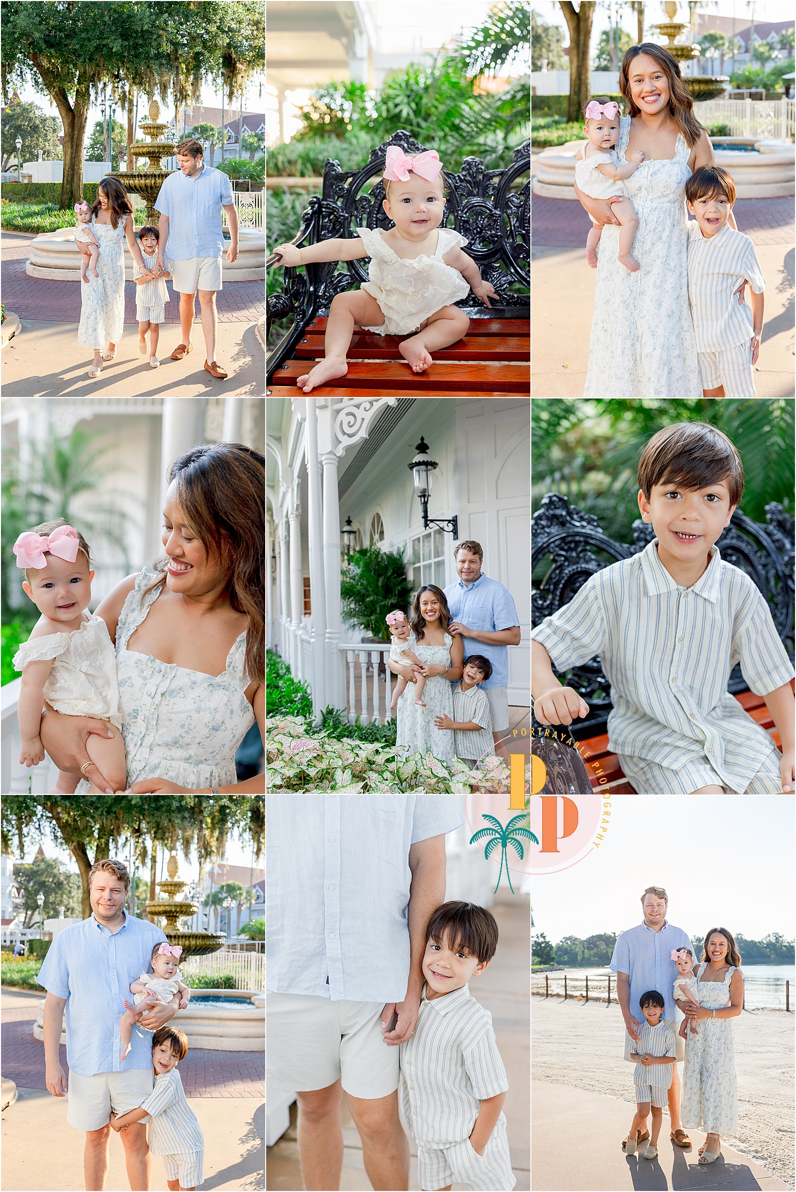 Disney Grand Floridian family photographer outdoor session