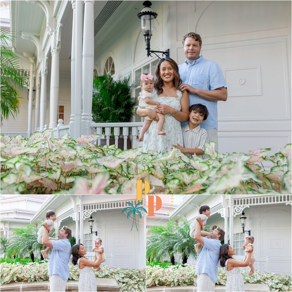Disney Grand Floridian toddler and baby family photos Orlando