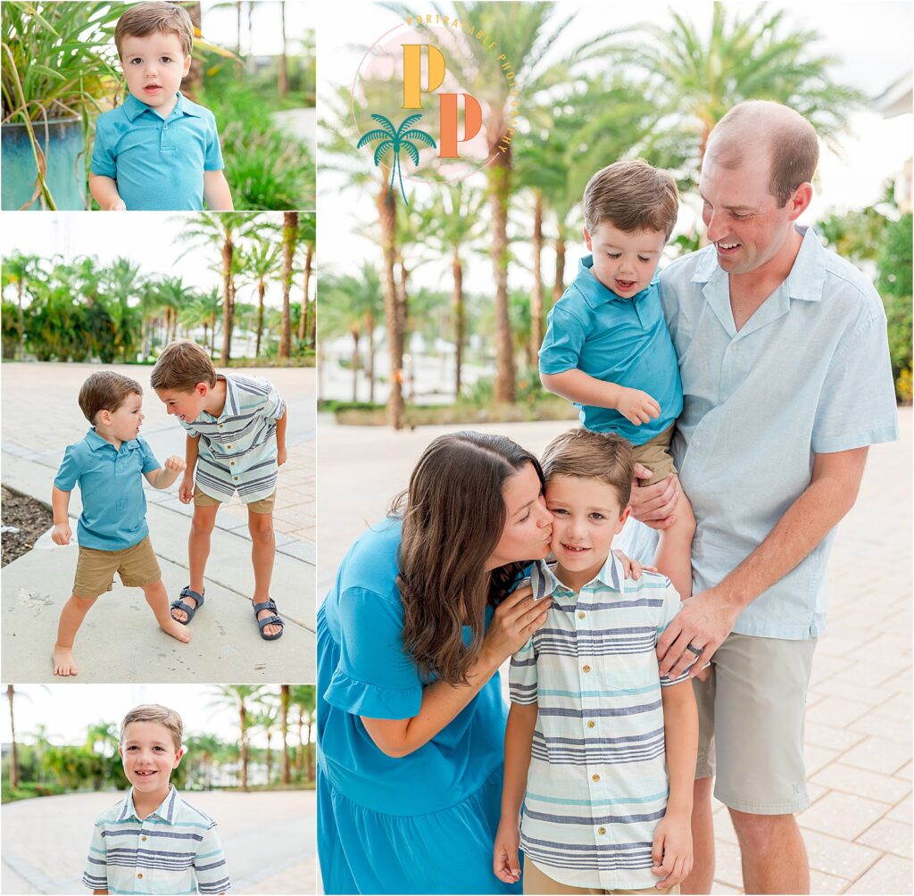 Candid family portraits Margaritaville Resort Orlando FL