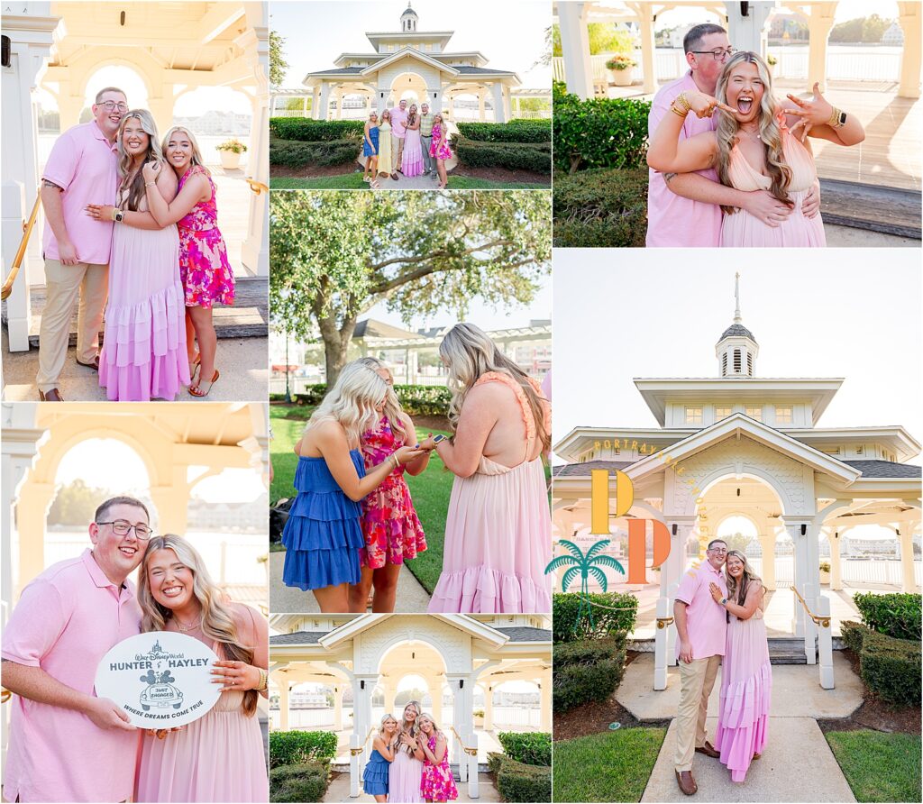 Disney BoardWalk staged proposal during Orlando vacation