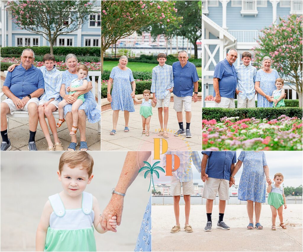 Sunset beach family photoshoot in Cocoa Beach, Florida.