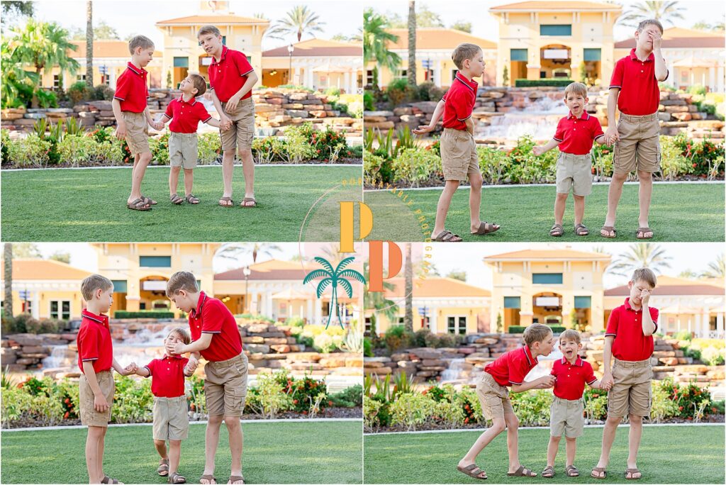 Orlando vacation photographer captures multi-generational family portraits at Orange Lake Resort.