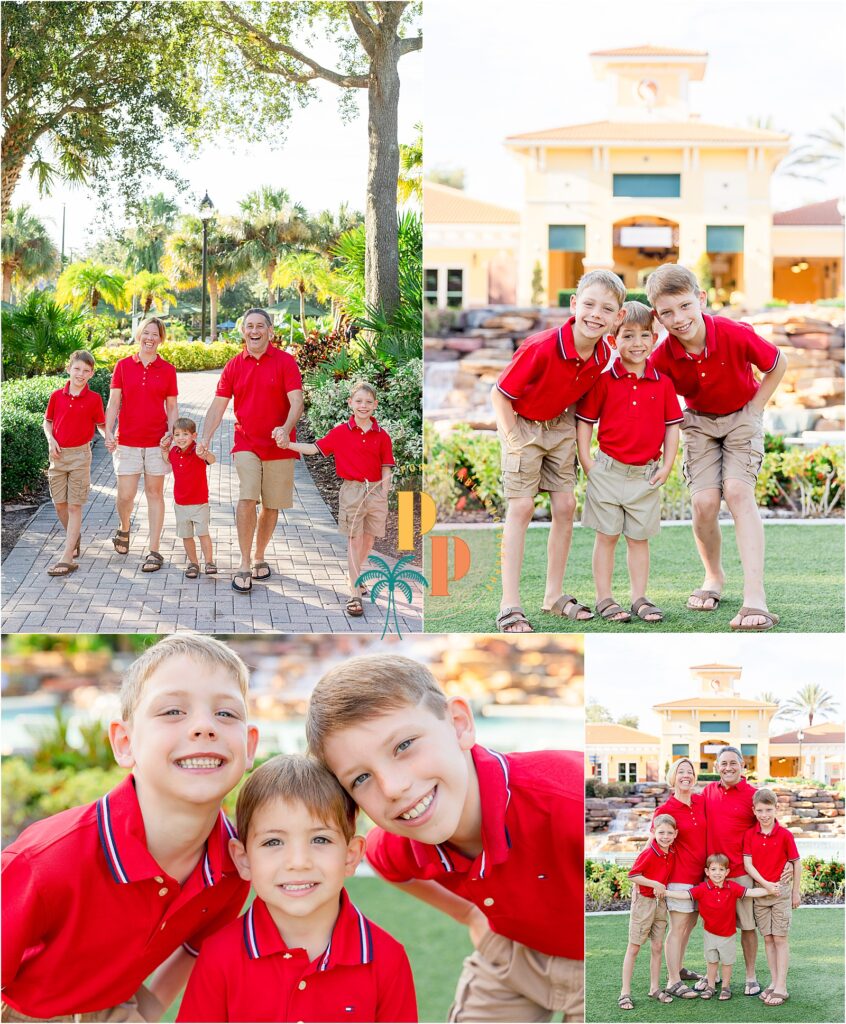 Morning family photography session at River Island Orange Lake Resort in Orlando.
