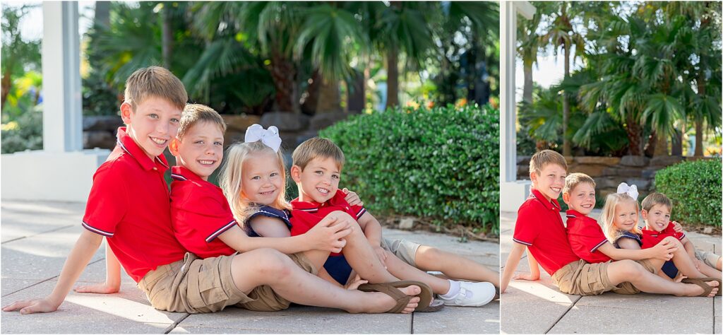 Candid family photography at Orange Lake Resort Orlando near Disney.