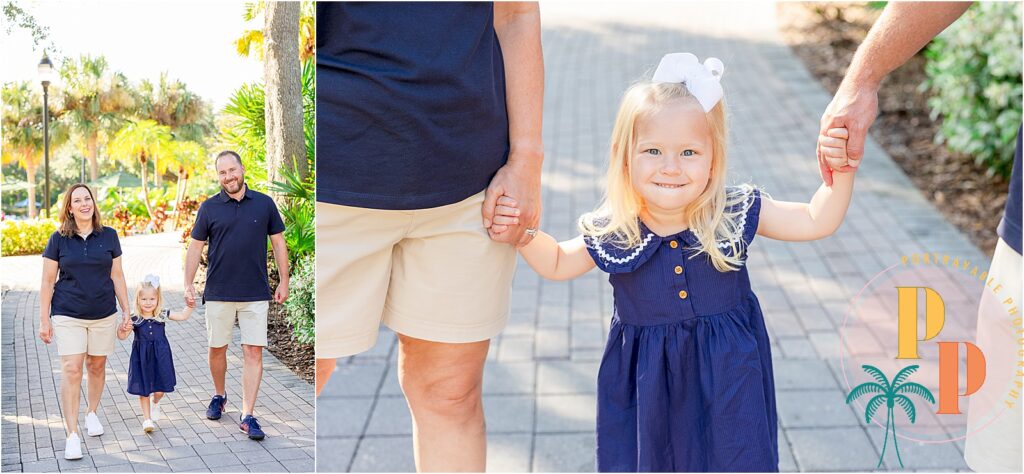 Orlando vacation family photographer captures joyful extended family portraits.