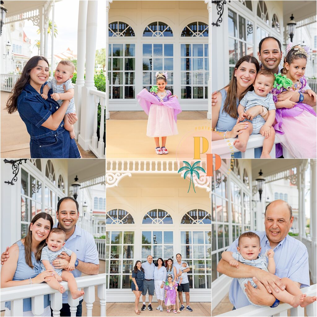 Family portraits in a beautiful Disney's grand Floridian resort in orlando