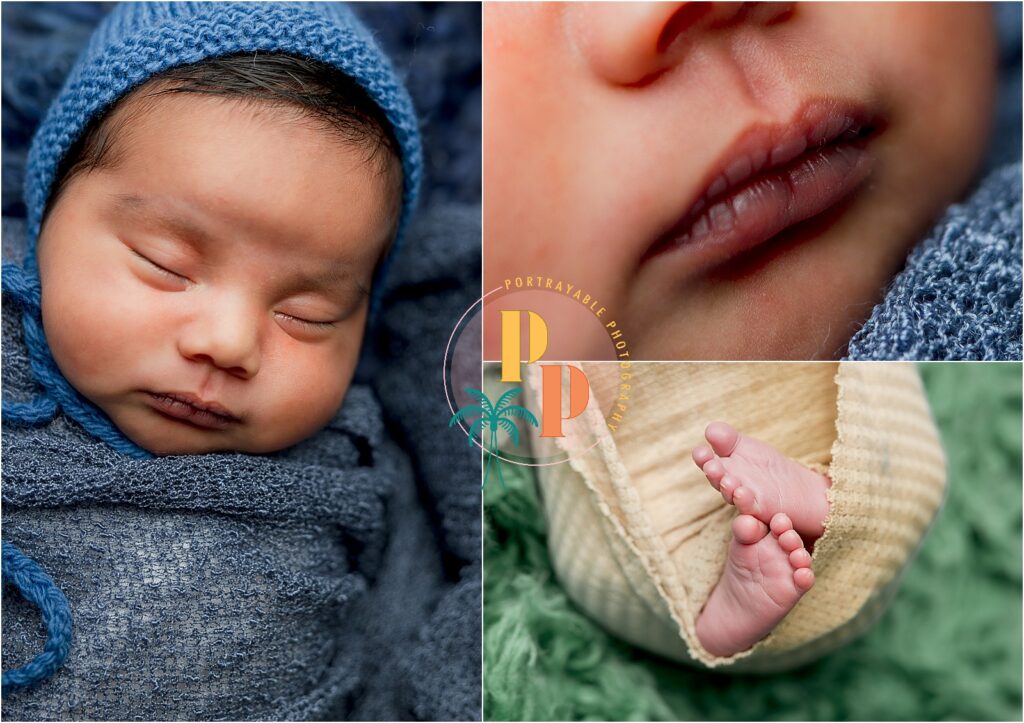 Close-ups of newborn features and textures Mini Newborn-Photoshoot-Orlando-Photographer