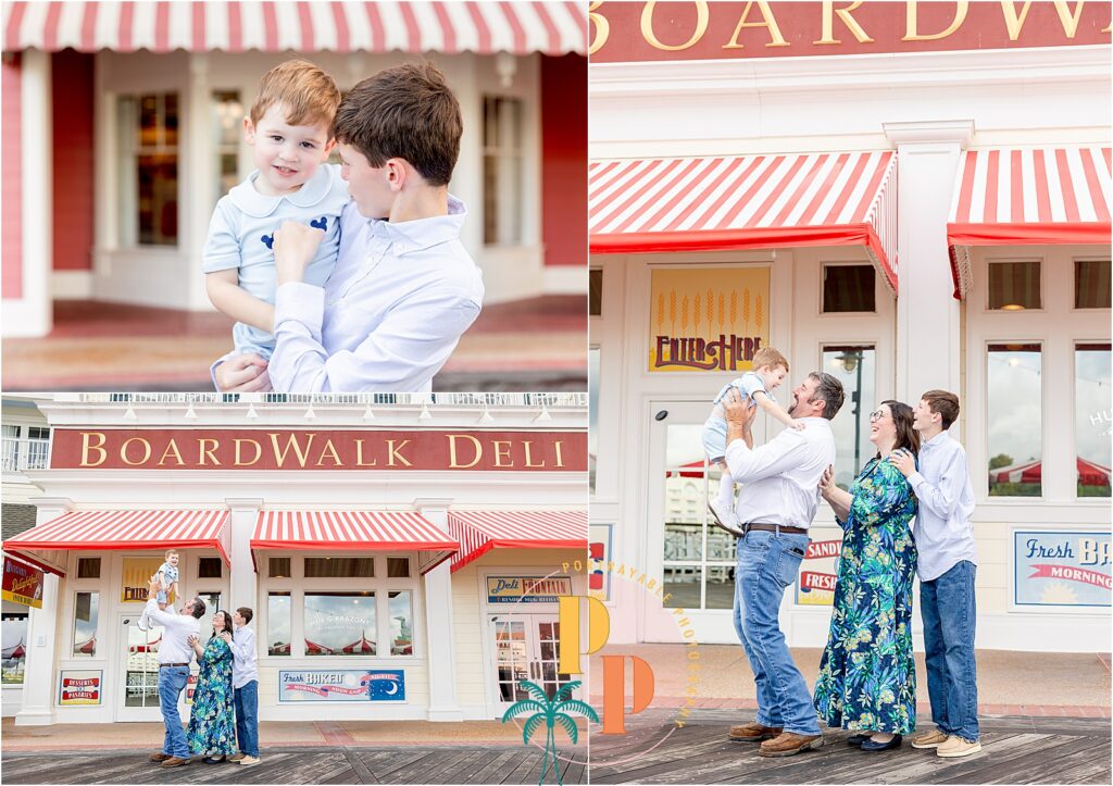 Family enjoying time at BoardWalk Resort.