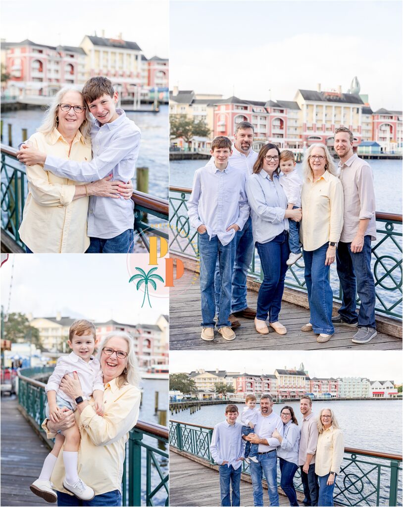 Family enjoying time by the water.