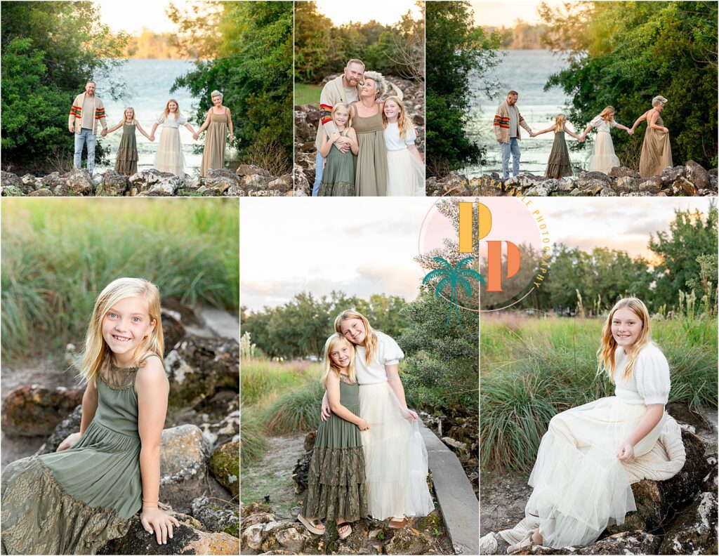Family enjoying nature by the water Baldwin Park Outdoor Family Photographer