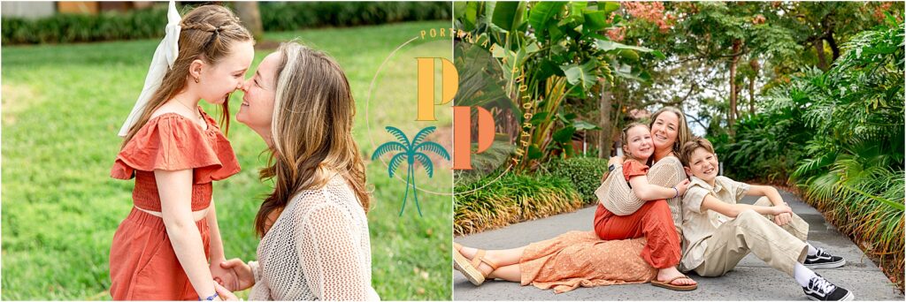 Family enjoying time during Disney Polynesian family photos