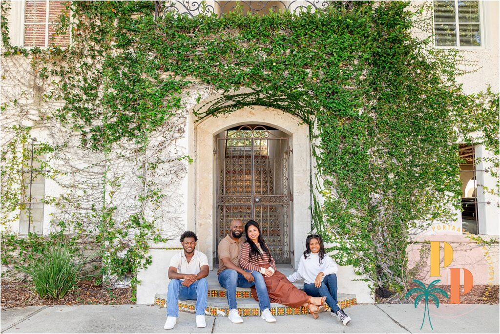 Bright and colorful family photography at Hannibal Square Orlando area.