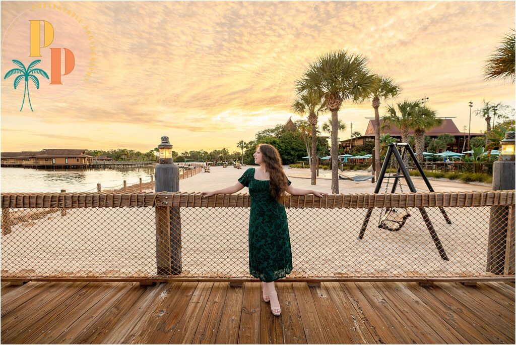 senior portraits during a disney vacation