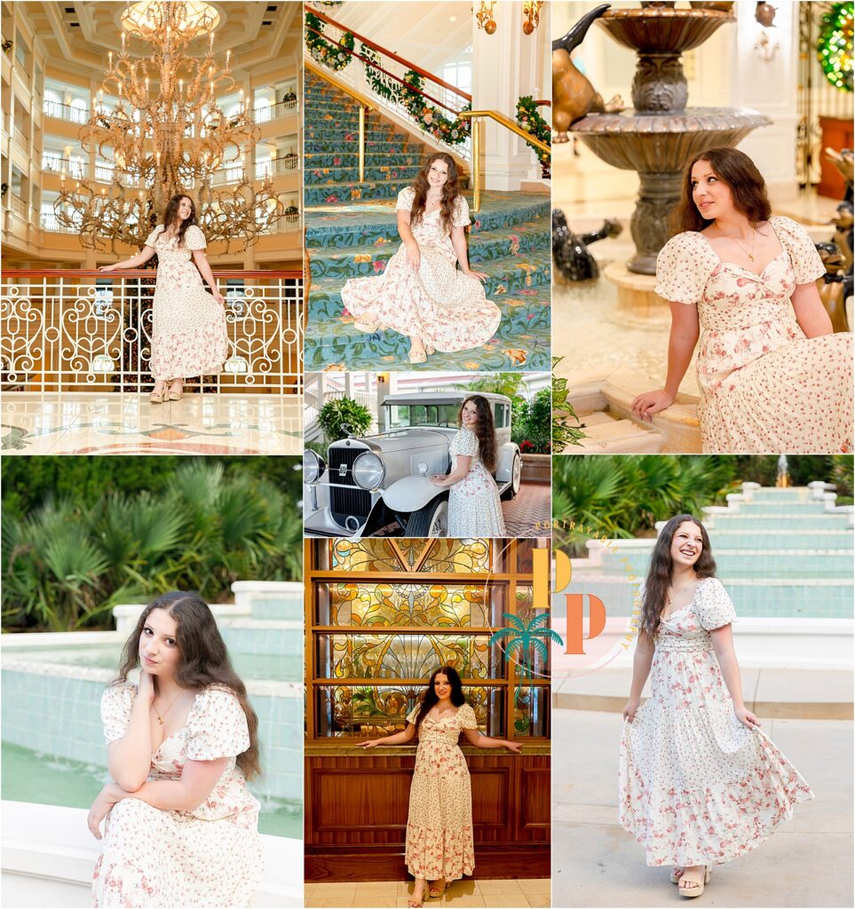 Disney's grand Floridian resort Elegant portraits in luxurious settings.