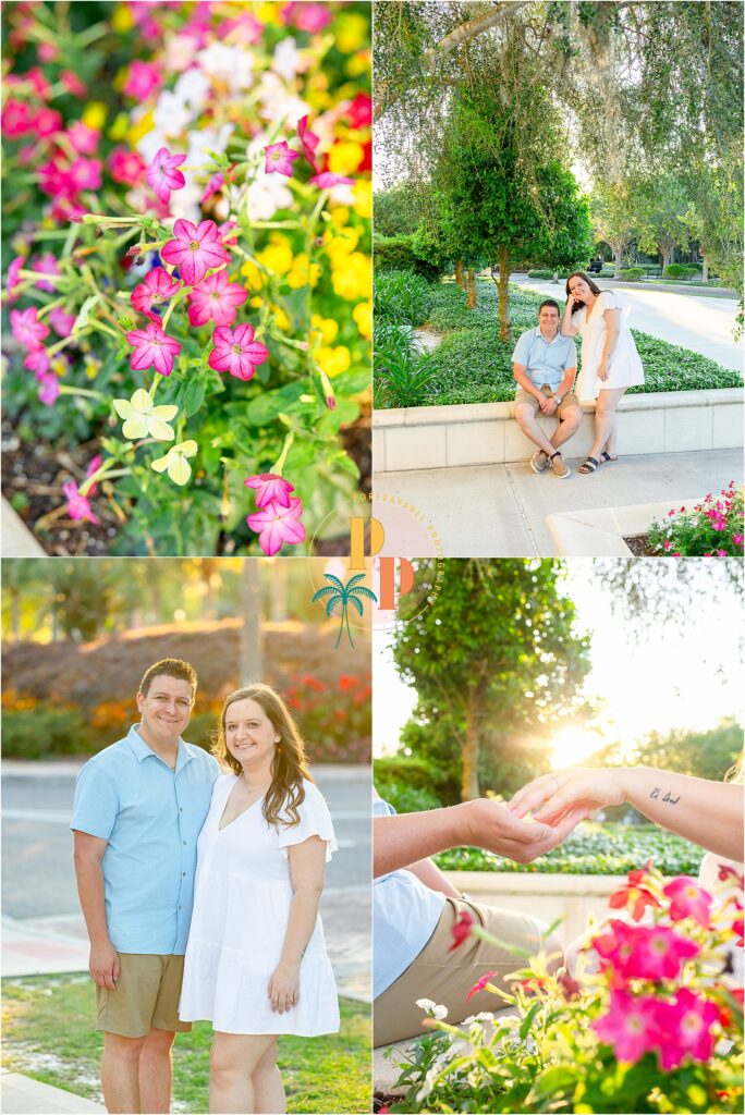 Downtown Winter Garden Engagement photographer